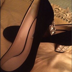 MIU MIU Jewel Heeled Pumps 38 1/2